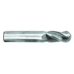 15/64" Dia. - 2-1/2" OAL - TiN CBD - Ball End SE EM - 4 FL - Industrial Tool & Supply