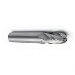 7mm Dia. - 63mm OAL - Ball Nose SE AlTiN Carbide End Mill - 4 FL - Industrial Tool & Supply