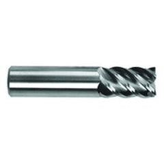 1" Dia. - 6" OAL - Uncoat CBD - 45° Helix HP End Mill - 5 FL - Industrial Tool & Supply