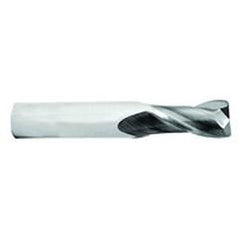 3/8 Dia. x 2-1/2 Overall Length 2-Flute .020 C/R Solid Carbide SE End Mill-Round Shank-Center Cut-AlTiN - Industrial Tool & Supply