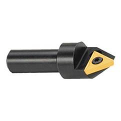 60° Point - 1-1/4" Min - 3/4" SH - Indexable Countersink & Chamfering Tool - Industrial Tool & Supply