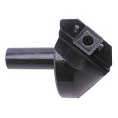 82° Point - 1/4" Min - 1/2" SH - Indexable Countersink & Chamfering Tool - Industrial Tool & Supply