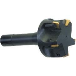 3'' Cutting Dia. x R8 SH - Holds 5 Insert(s) - Positive Rake Indexable End Mill - Industrial Tool & Supply