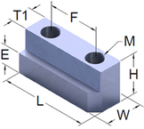 KW15BJN Jaw Nut For 1.5mm Serrated Hard Jaw - Industrial Tool & Supply