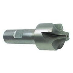 3/8" Radius - 3/4" Shank - Uncoated HSS - Corner Rounding SE EM-4 FL - Industrial Tool & Supply