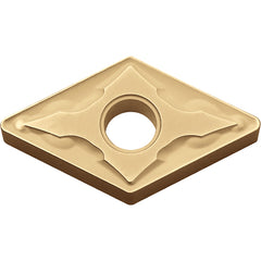 DNMG 331 GS CA025P, 1/64″ Corner Radius, 3/16″ Thick, 3/8″ Inscribed Circle, TiCl2O3/TiN, 55 Degree Diamond, Turning Indexable Insert