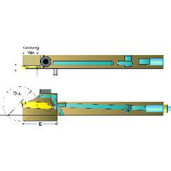 ADDN-TFR-1212-H30-14 Right Hand Thru Coolant Toolholder for Swiss Machines - Industrial Tool & Supply