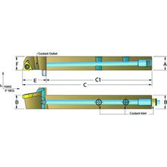 ASER1010-H11 Jet-Stream Toolholder - Industrial Tool & Supply