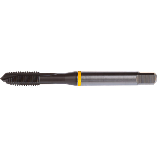 ‎#6-32 3 Flute H2 HSS-E PM DIN ANSI Machine Tap - Yellow Shark for Low Alloy Steels - Plug Style E-code # E8096-32 - Industrial Tool & Supply