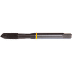 ‎#8-32 3 Flute H3 HSS-E PM DIN ANSI Machine Tap - Yellow Shark for Low Alloy Steels - Plug Style E-code # E8098-32 - Industrial Tool & Supply