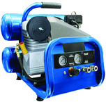 4 Gallon Twin Stack Portable Air Compressor; 2HP 115V 1PH Motor; 4.6CFM@90 PSI; 77lbs - Industrial Tool & Supply