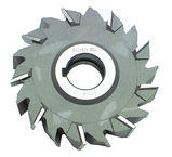 6 x 13/16 x 1-1/4 - HSS - Staggered Tooth Side Milling Cutter - 24T - Uncoated - Industrial Tool & Supply