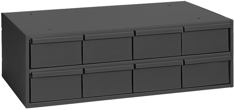 11-5/8" Deep - Steel - 8 Drawer Cabinet - for small part storage - Gray - Industrial Tool & Supply