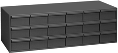 11-5/8" Deep - Steel - 18 Drawer Cabinet - for small part storage - Gray - Industrial Tool & Supply