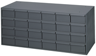 11-5/8" Deep - Steel - 24 Drawer Cabinet - for small part storage - Gray - Industrial Tool & Supply