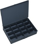 18 x 12 x 3'' - 16 Compartment Steel Boxes - Industrial Tool & Supply