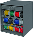 Wire and Terminal Storage Cabinet - w/Rods and Small Compartment Box - Industrial Tool & Supply