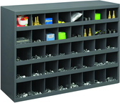 23-7/8 x 12 x 33-3/4'' (40 Compartments) - Steel Compartment Bin Cabinet - Industrial Tool & Supply