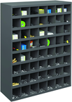 42 x 12 x 33-3/4'' (56 Compartments) - Steel Compartment Bin Cabinet - Industrial Tool & Supply