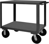 36"W x 24"D x 37-1/2"H - Shelf Stock Truck - Gray - Industrial Tool & Supply