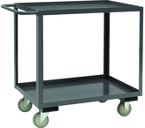 Stock Cart - 36"W X 24"D X 35"H - Gray - Industrial Tool & Supply