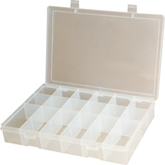 18 COMPARTMENT BOX CLEAR - Industrial Tool & Supply