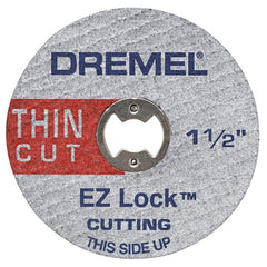 EZ409 EZ Lock Thin Cut-Off Wheels - (5 Pack) - Industrial Tool & Supply