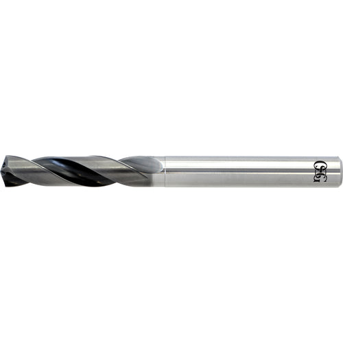 7/64″ Dia. × 3 mm Shank × 17 mm Flute Length × 66 mm OAL, 3xD, WXL, 2 Flute, Coolant Thru, Solid Carbide Drill - Exact Industrial Supply