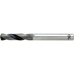 2.1 mm Dia. × 3 mm Shank × 13 mm Flute Length × 66 mm OAL, 3xD, WXL, 2 Flute, Coolant Thru, Solid Carbide Drill - Exact Industrial Supply