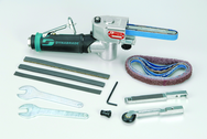 #15006 - 1/2 x 12'' Belt Size - Mini Dynafile Air Abrasive Belt Machine Kit - Industrial Tool & Supply