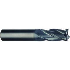 20mm Dia. x 104mm Overall Length 4-Flute Square End Solid Carbide SE End Mill-Round Shank-Center Cut-AlTiN - Industrial Tool & Supply