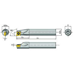 E16-SDXXL2-D20 Indexable Coolant Thru Boring Bar - Industrial Tool & Supply