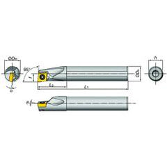 E16-SDXXR2-D20 Indexable Coolant Thru Boring Bar - Industrial Tool & Supply