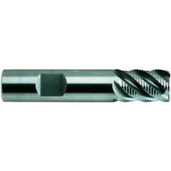 3/8 X 3/8 X 1 X 2-1/2 5Fl Reg SE Rougher Carbide TiAlN-Futura Coated - Industrial Tool & Supply