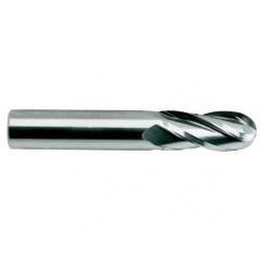 1/2 X 1/2 X 1 X 3 4Fl SE Ball CBD TiAlN-Extreme Coated EM - - Industrial Tool & Supply