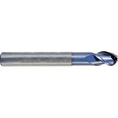 1/8-1/4-3/16-1/4X 2-3/8 N.117 3Fl Reg H-40 Ball Neck Alu-Power TiCN-Coated - Industrial Tool & Supply