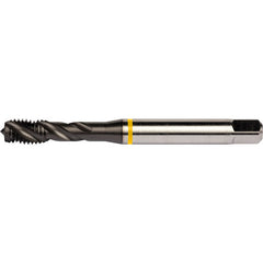 M20x2.5 HSS-E PM 4 Flute 6H 40 Degree Yellow Shark Machine Tap Spiral Flute-TiAlN/Top E-code # E624M20 - Exact Industrial Supply