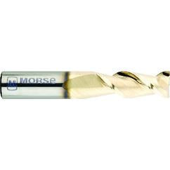 1" Dia. - 1-3/4" LOC - 4" OAL - .007 - .010 Radius 2 FL Carbide S/E HP End Mill-ZrN - Industrial Tool & Supply