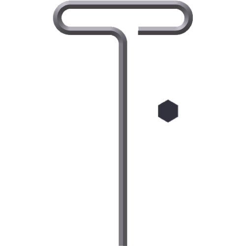 8.0 mm T-Handle-6″ Arm Length - Hex Driver - Industrial Tool & Supply