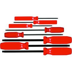 8PC BALL HEX SCREWDRIVER SET IN - Industrial Tool & Supply