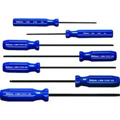 7PC BALL HEX SCREWDRIVER SET METRIC - Industrial Tool & Supply