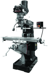 9 x 49" Table Variable Speed Mill With 3-Axis ACU-RITE DP700 (Quill) DRO and X-Axis JET Powerfeed - Industrial Tool & Supply