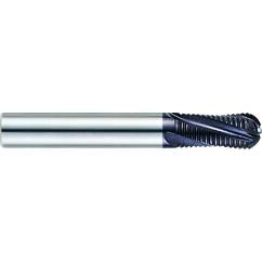 1/4 X 1/4 X 3/4 X 2-1/2 3Fl Reg Fine Ball Rougher X-Power Carbide End Mill - Industrial Tool & Supply