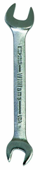 21.0 x 24mm - Chrome Satin Finish Open End Wrench - Industrial Tool & Supply