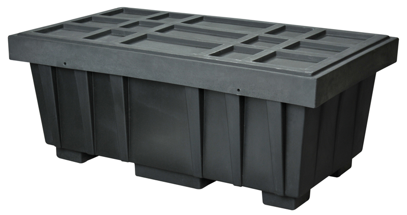 110 GAL SPILL KIT BOX BLACK W/COVER - Industrial Tool & Supply