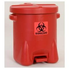 14 GAL POLY BIOHAZ SAFETY WASTE CAN - Industrial Tool & Supply