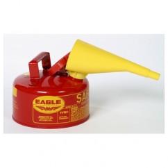 1 GAL TYPE I SAFETY CAN W/FUNNEL - Industrial Tool & Supply