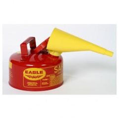 1 GAL TYPE I SAFETY CAN W/FUNNEL - Industrial Tool & Supply