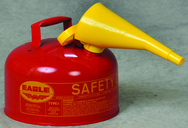 2 GAL TYPE I SAFETY CAN W/FUNNEL - Industrial Tool & Supply