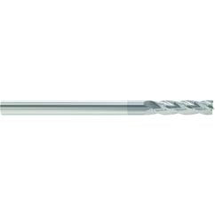 3/8 Dia. x 4 Overall Length 4-Flute Square End Solid Carbide SE End Mill-Round Shank-Center Cut-TiAlN - Industrial Tool & Supply